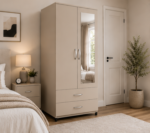 Smart Storage Double Door Wardrobe with Drawers - Image 3