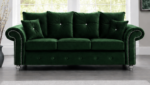 Green Fabric sofa - Ashwin 3 Seater Sofa - Living Room 3 Seater Sofa