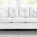White 3 Seater Sofa - Ashwin Stylish 3 Seater Sofa