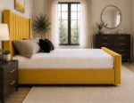 Panel King Size Bed – Contemporary Bedroom Furniture - Image 4