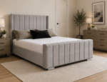 Panel Super King Size Bed – Stylish Large Bedroom Bed - Panel Bed - Image 2