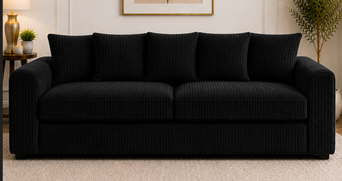 gfhf Dylan 3 Seater Sofa – Soft Cushion Comfort Sofa - Image 1