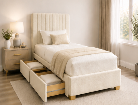 greger Comfortable Single Divan Bed for Home - Image 1
