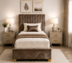 Compact Single Divan Bed with Storage - Elegant Wooden Single Divan Bed