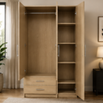 3 Door Wardrobe with 2 Drawers – Practical Storage Solution -  Wardrobe with Drawers