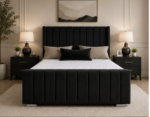Panel King Size Bed – Comfortable Contemporary Bed - Modern Luxury Bedroom Bed - Image 2