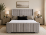 Luxury King Beds - Panel King Size Bed – Modern Elegant Bedroom Furniture - Image 2
