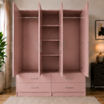 4 Door Wardrobe with 4 Drawers – Modern Bedroom Storage