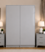 Modern Bedroom 4 Door Wardrobe with Mirrors - Wardrobe with Mirror - Image 5