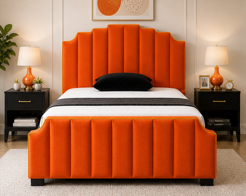 jtjtyj Arizona Double Bed – Soft Comfort & Stylish Headboard - Image 1