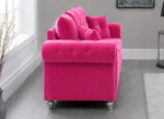 Comfortable 3 Seater Sofa - Ashwin Pink Sofa - Image 3