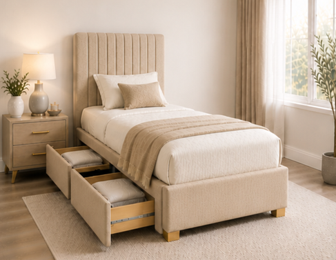 regregredfg Single Divan Bed for Small Bedrooms - High Quality Single Divan Bed Base - Image 1
