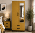 Modern 2 Door Wardrobe with 2 Drawers and 1 Mirror - Image 5