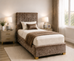 Compact Single Divan Bed with Storage - Elegant Wooden Single Divan Bed - Image 3