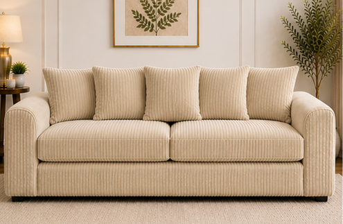 rtyt Dylan 3 Seater Sofa – Modern Fabric Sofa - Image 1