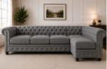Nicole 5 Seater Corner Sofa - Nicole L Shape Sofa - Image 2