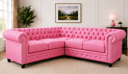 s19 Nicole 5 Seater Corner Sofa - Nicole Luxury Corner Sofa – Large 5 Seater - Image 1