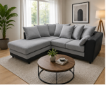 Upholstered Dylan 4 Seater Corner Sofa – Soft Cushioned Comfort - Image 3