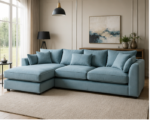 Modern Dylan 4 Seater Corner Sofa – Spacious Family Seating - Image 2
