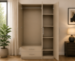3 Door Wardrobe with 2 Drawers – Premium Bedroom Organizer