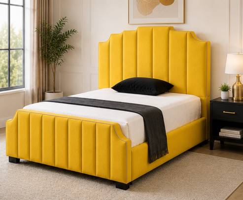 tyjy5jtj Arizona King Bed – Comfortable Upholstered Luxury Bed - Image 1