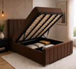 Super King Ottoman Bed – Soft Upholstered Storage Bed - Image 2