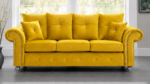 Living Room 3 Seater Sofa - Comfortable 3 Seater Sofa - yellow Sofa