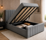 Ottoman Double Bed – Luxury Storage Bed with Upholstered Finish - Image 2