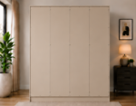 Stylish Wooden Closet – 4 Door Wardrobe with 4 Drawers - Image 4