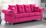 Comfortable 3 Seater Sofa - Ashwin Pink Sofa - Image 5