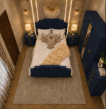 Luxury Bedroom Furniture Set – 4 Door Wardrobe, Nightstands & Chest - Image 2
