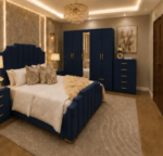Luxury Bedroom Furniture Set – 4 Door Wardrobe, Nightstands & Chest - Image 3