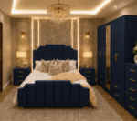 Luxury Bedroom Furniture Set – 4 Door Wardrobe, Nightstands & Chest - Image 4