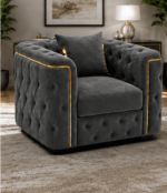 Chesterfield Accent Chair - Bold Sophistication, Unmatched Comfort - One Seater Sofa - Image 5