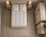 Premium Bedroom Furniture Set - Double Bed - 3 Door Wardrobe With Dual Mirrors And Two Bottom Drawers - Bedside Table Pair - Image 4