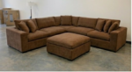 Dylan 5-Seater Modern Corner Sofa - Brown Color