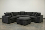 Dylan 5-Seater Modern Corner Sofa - Dark Gray Color - Premium Dylan 5-Seater L Shape Sofa