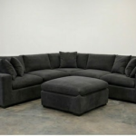 Dylan 5-Seater Modern Corner Sofa - Dark Gray Color - Premium Dylan 5-Seater L Shape Sofa