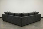 Dylan 5-Seater Modern Corner Sofa - Dark Gray Color - Premium Dylan 5-Seater L Shape Sofa - Image 3