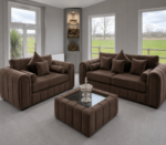 Brown Lilly 3+2 Sofa Set - Luxury Lilly 3+2 Sofa Set