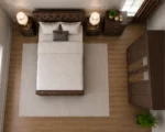 Complete Bedroom Collection With Double Bed - Six Door Wardrobe With Four Drawer - Chest of Five Drawers With Two Bed Side Table - Image 3