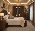 Elegant Bedroom Furniture Set with Large Storage 4 Door Wardrobe - Image 2