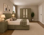 Luxury Home Furniture Collection - Four Door Mirror Wardrobe - Four Bottom Drawers - Double Bed - Five Drawer Chest - Image 3
