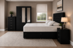 Premium Double Bed Room Package with 3 Door Mirrored Wardrobe and Storage Chest - Image 3