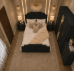 Modern 5 Door Wardrobe Bedroom Set with Side Tables & Chest of Drawers - Image 2