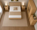 Luxury Double Bedroom Package - 4 Door Mirror Wardrobe With Four Bottom Drawers - Five Drawer Chest - Two Bedside Tables - Image 5