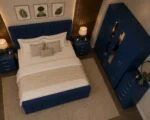 Luxury Master Double Bed Set - Six Door Wardrobe With Four Drawer - Chest of Five Drawers With Two Bed Side Table - Image 5