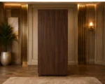 Elegant 5 Door Bedroom Wardrobe with Long Mirror & 4 Drawers - Spacious Clothes Storage Cabinet - Image 4