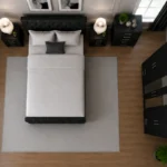 Double Bed Furniture Set with Four Door Wardrobe With Four Drawer - Chest of Five Drawers With Two Bed Side Table