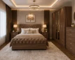 Double Bed Bedroom Furniture Collection - Six Door Wardrobe With Four Drawer - Chest of Five Drawers With Two Bed Side Table